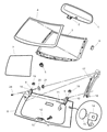 Jeep Grand Cherokee Windshield Diagram - 55137156AB