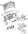 2003 Dodge Durango Glove Box Diagram - 5GM731TMAD