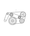 2004 Dodge Sprinter 3500 Drive Belt Diagram - 5132825AA
