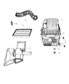 Chrysler Sebring Air Intake Coupling Diagram - 4891824AA