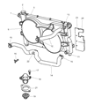 Chrysler Voyager Radiator Hose Diagram - 4682316
