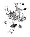 2014 Jeep Wrangler Car Speakers Diagram - 5091271AA