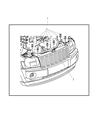 2009 Jeep Grand Cherokee Grille Diagram - 55157458AB