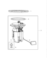 Chrysler 200 Fuel Level Sensor Diagram - RL004475AB