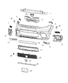 2017 Jeep Grand Cherokee Grille Diagram - 68273048AA