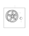 Ram Dakota Spare Wheel Diagram - 82211013