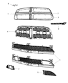 2014 Dodge Charger Grille Diagram - 68142922AA