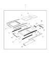 Jeep Renegade Weather Strip Diagram - 68266054AA
