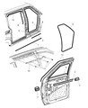 Dodge Caravan Door Seal Diagram - 4717329