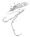 2003 Jeep Liberty Parking Brake Cable Diagram - 52128511AC