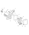 2003 Dodge Sprinter 3500 Air Bag Control Module Diagram - 5119435AA