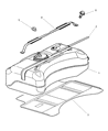 2002 Dodge Viper Fuel Tank Strap Diagram - 4848282AB