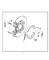 Jeep Commander Parking Brake Shoe Diagram - 5086930AB
