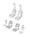 Jeep Seat Cushion Diagram - 6ST04LR5AB
