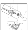 Dodge Avenger Automatic Transmission Output Shaft Seal Diagram - 5134787AA