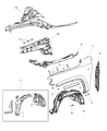 Dodge Durango Fender Diagram - 55369735AC