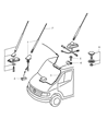 2006 Dodge Sprinter 3500 Antenna Diagram - 5124563AA
