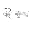 Dodge Intrepid Water Pump Diagram - 4663732AC