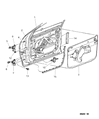 Dodge Intrepid Door Check Diagram - 4574333AH