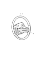 2004 Jeep Wrangler Steering Wheel Diagram - 5JG611X9AB