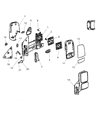 2007 Dodge Sprinter 3500 Car Mirror Diagram - 68042987AA