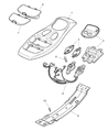 1999 Dodge Dakota Dome Light Diagram - 5003659AA