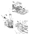 Dodge Nitro Automatic Transmission Shift Levers Diagram - 52109818AE