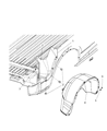 2009 Dodge Ram 1500 Wheelhouse Diagram - 68055649AA