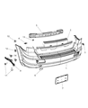 2010 Dodge Journey Bumper Diagram - 68034219AC