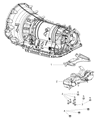Ram 2500 Transmission Mount Diagram - 68349271AB