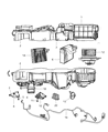 Chrysler Sebring Heater Core Diagram - 5166549AA