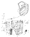 Dodge Nitro Window Regulator Diagram - 68004822AA