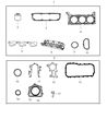 Jeep Water Pump Gasket Diagram - 4666068AA
