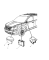 2009 Dodge Journey ABS Control Module Diagram - 68045540AA