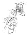 Jeep Grand Cherokee Weather Strip Diagram - 55135878AC