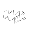 Chrysler Pacifica Window Run Diagram - 68188785AC
