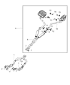 Dodge Catalytic Converter Diagram - 68038392AG