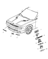 Dodge Dart Emblem Diagram - 68213511AA