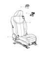2010 Chrysler Sebring Seat Belt Diagram - 1JV71XT1AA