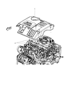 Dodge Journey Engine Cover Diagram - 4891885AB