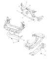 Dodge Durango Air Deflector Diagram - 55055325AD
