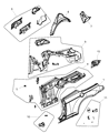 2009 Chrysler Sebring Fuel Door Diagram - 5008741AC