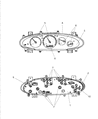 Chrysler Cirrus Instrument Cluster Diagram - 5011601AA