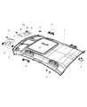 2012 Dodge Charger Sun Visor Diagram - 1MZ75DX9AD