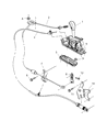 Jeep Liberty Automatic Transmission Shift Levers Diagram - 52109982AC