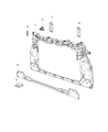 Jeep Renegade Radiator Support Diagram - 68256110AA