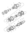 Chrysler Sebring Synchronizer Ring Diagram - 5191709AA