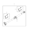 Dodge Durango Drive Shaft Diagram - 53010845AA
