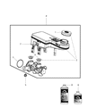 2009 Dodge Journey Brake Master Cylinder Diagram - 68038556AB