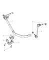 Chrysler 300 Sway Bar Link Diagram - 4782952AC